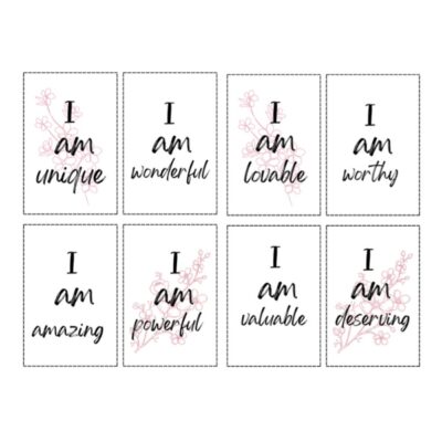 I am affirmation cards for self love